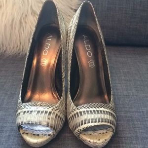 Aldo Snake Skin Heels